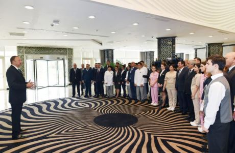 Ильхам Алиев принял участие в открытии лечебно-отдыхательного комплекса «Qalaaltı Hotel & SPA» - ФОТО